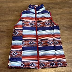 Cheekys Aztec puffer vest size M